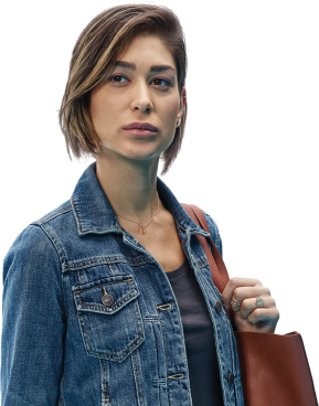 close-up of woman